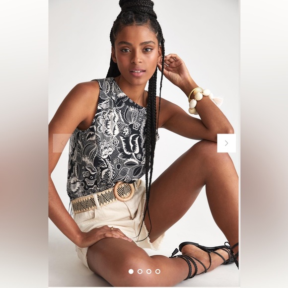 Anthropologie NWT Asymmetrical Cutout Tank - Picture 2 of 5